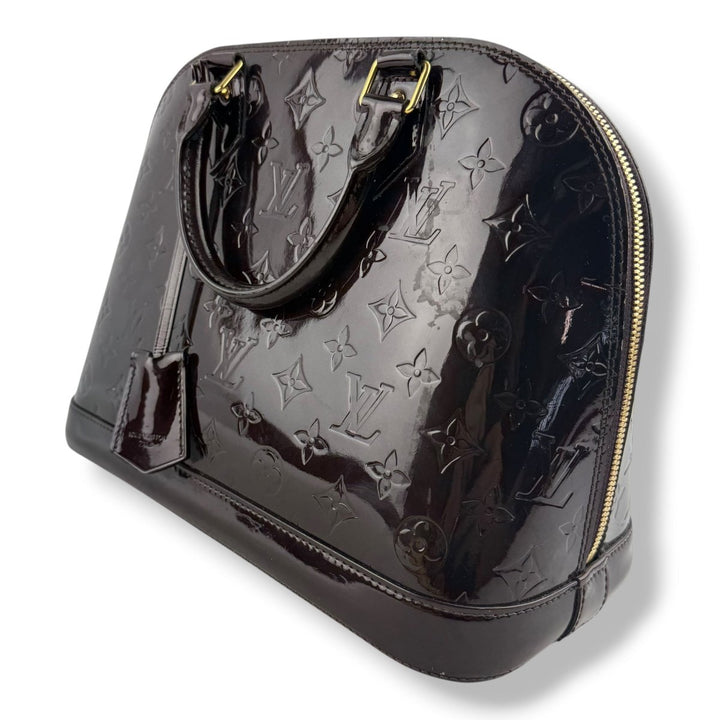Louis Vuitton Amarante Vernis Monogram Alma PM Handbag - Lux Central