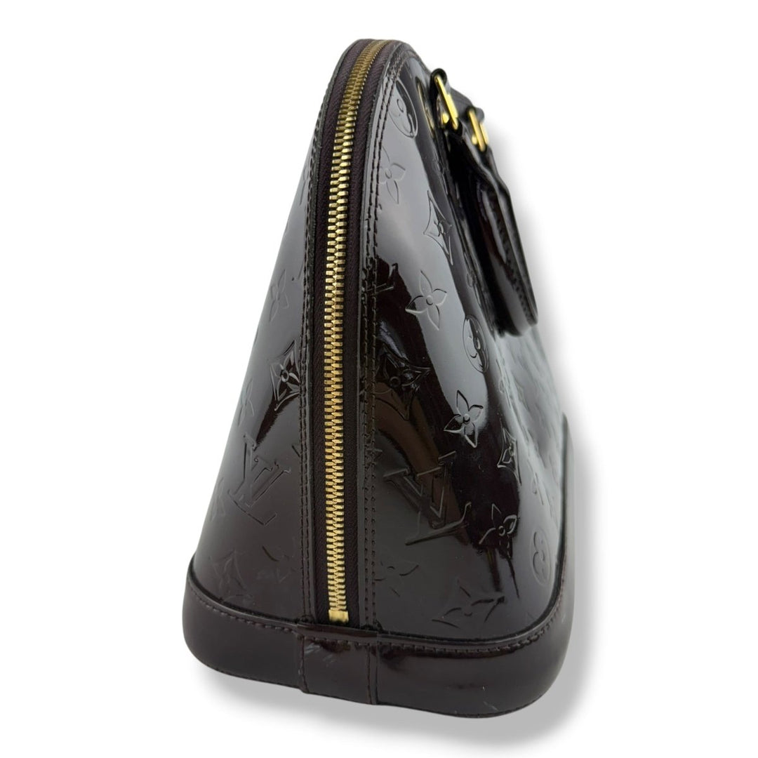 Louis Vuitton Amarante Vernis Monogram Alma PM Handbag - Lux Central