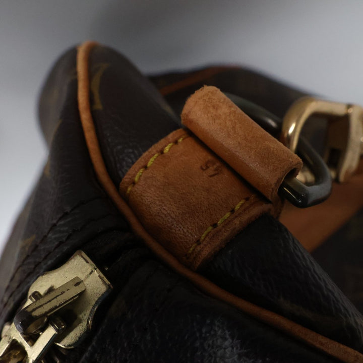 Louis Vuitton Bandouliere Vintage Brown Monogram 45 Keepall Duffle Bag - Lux Central