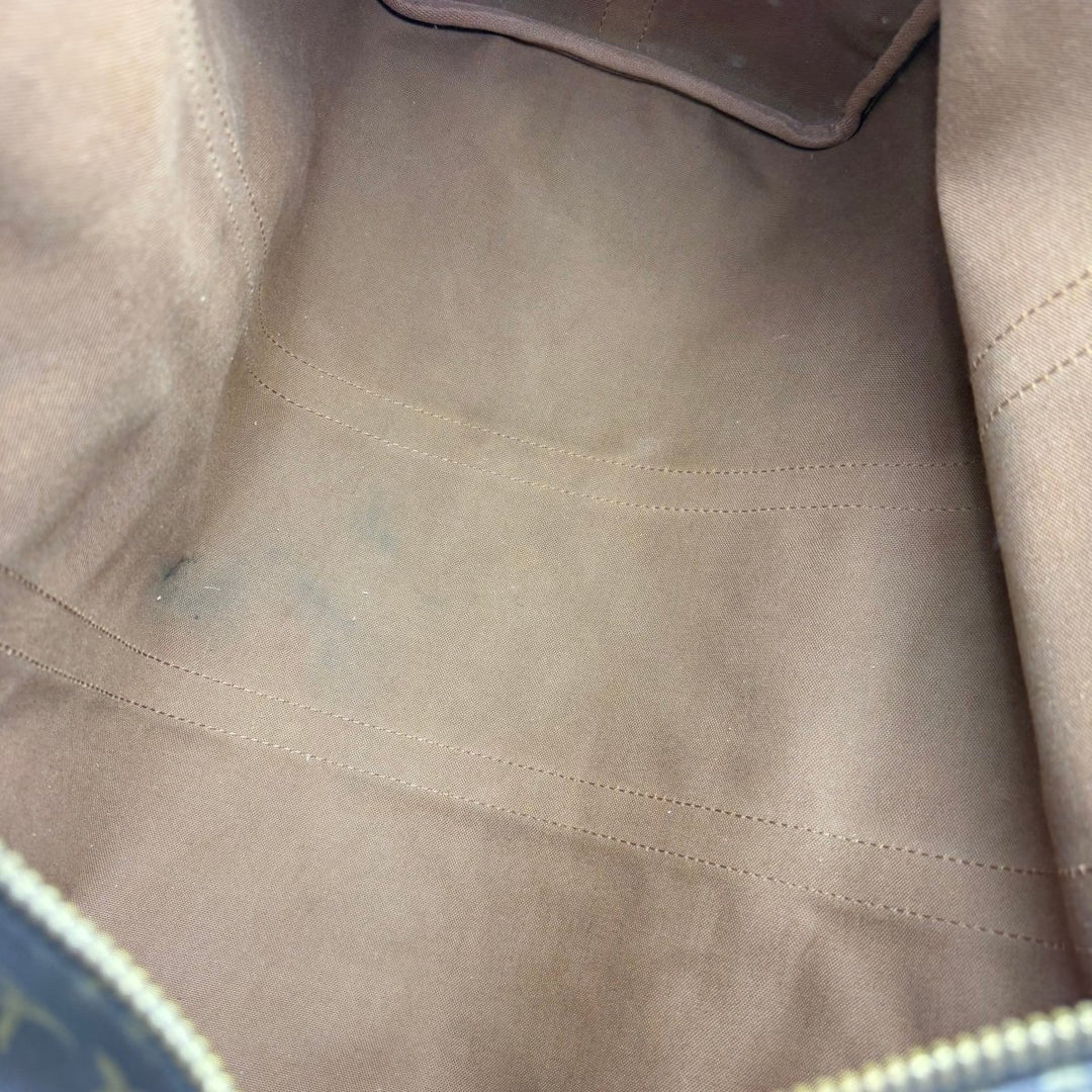 Louis Vuitton Bandouliere Vintage Brown Monogram 50 Keepall Duffle Bag - Lux Central