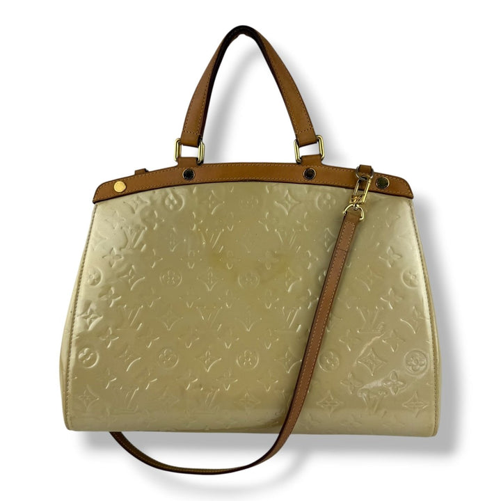 Louis Vuitton Beige Vernis Brea MM Tote - Lux Central