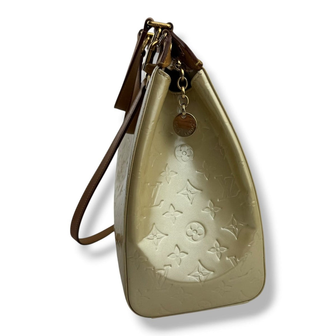 Louis Vuitton Beige Vernis Brea MM Tote - Lux Central