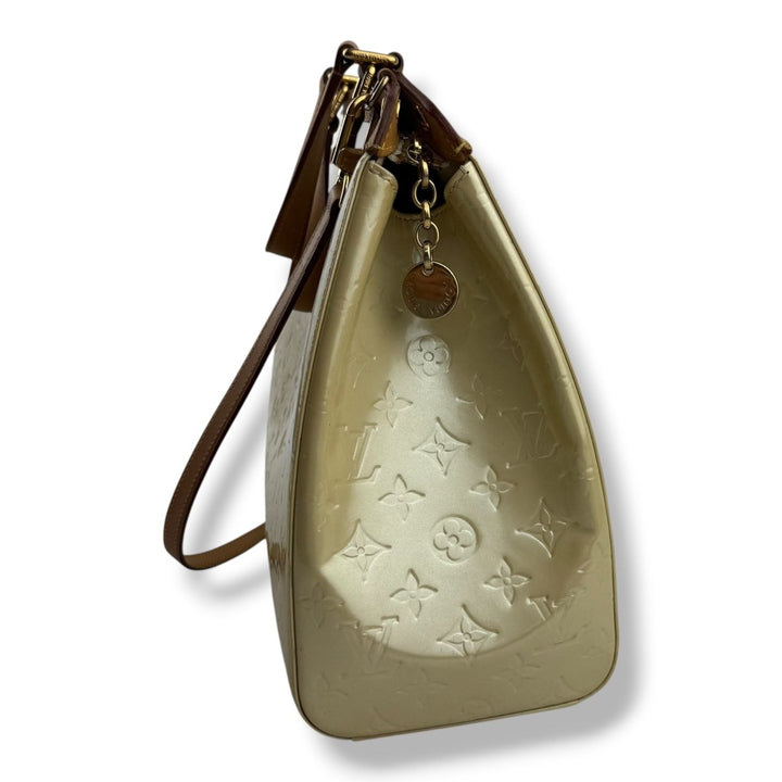 Louis Vuitton Beige Vernis Brea MM Tote - Lux Central