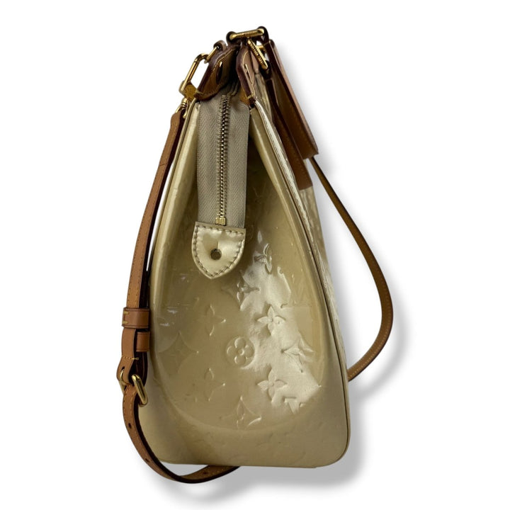Louis Vuitton Beige Vernis Brea MM Tote - Lux Central