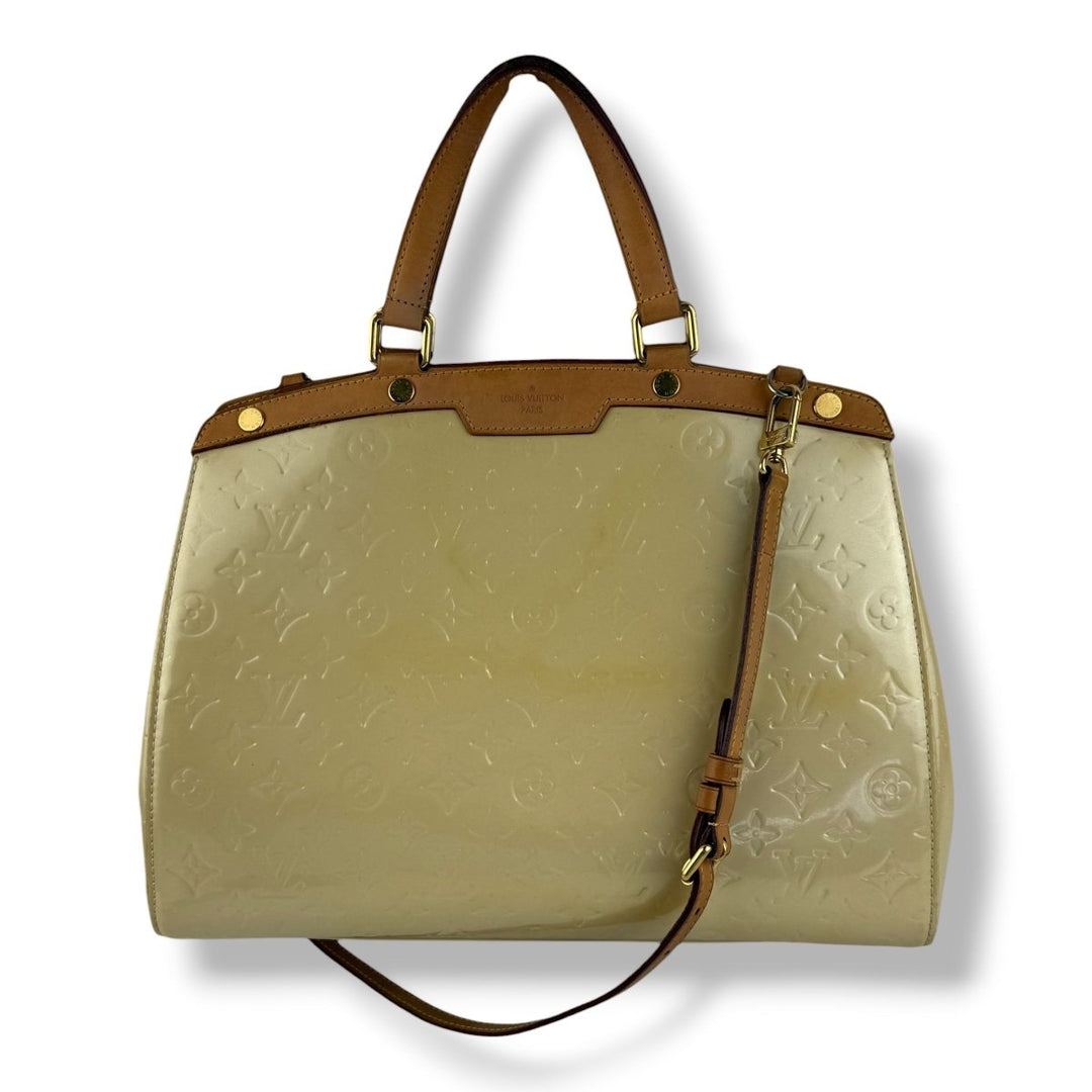 Louis Vuitton Beige Vernis Brea MM Tote - Lux Central