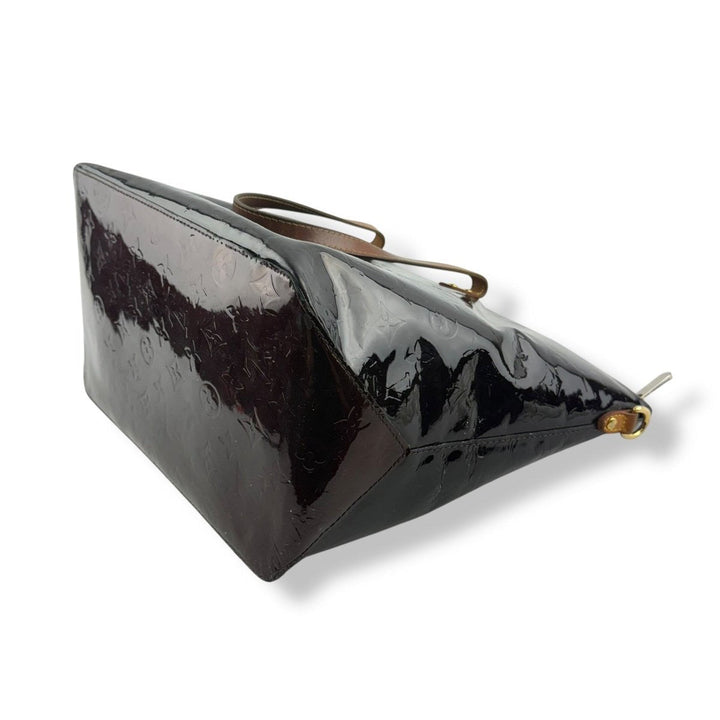 Louis Vuitton Bellevue GM Burgundy Vernis Patent Leather Handbag - Lux Central