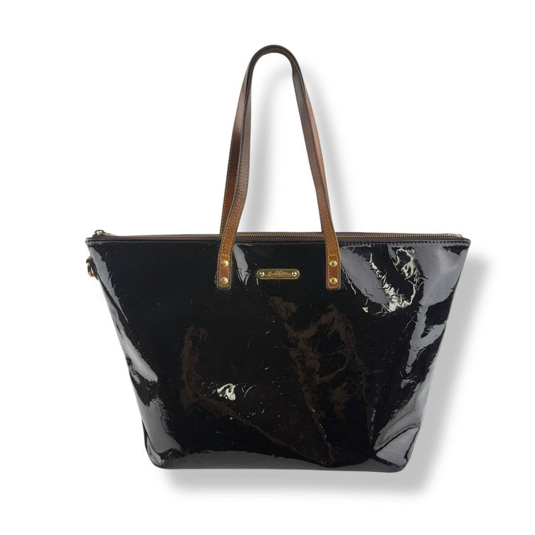 Louis Vuitton Bellevue GM Burgundy Vernis Patent Leather Handbag - Lux Central