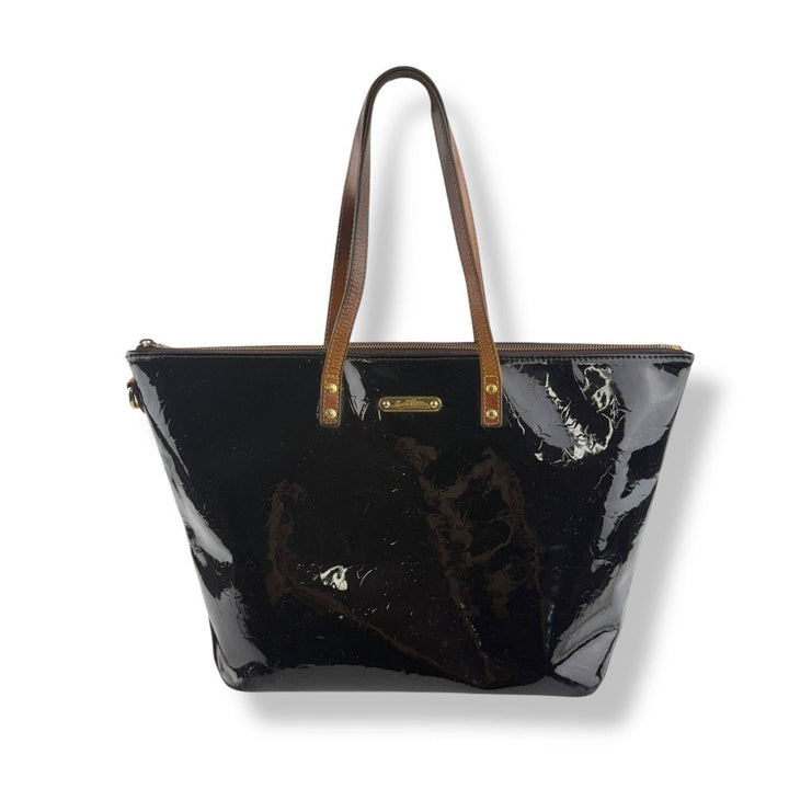 Louis Vuitton Bellevue GM Burgundy Vernis Patent Leather Handbag - Lux Central