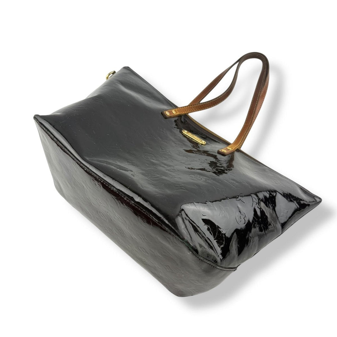 Louis Vuitton Bellevue GM Burgundy Vernis Patent Leather Handbag - Lux Central
