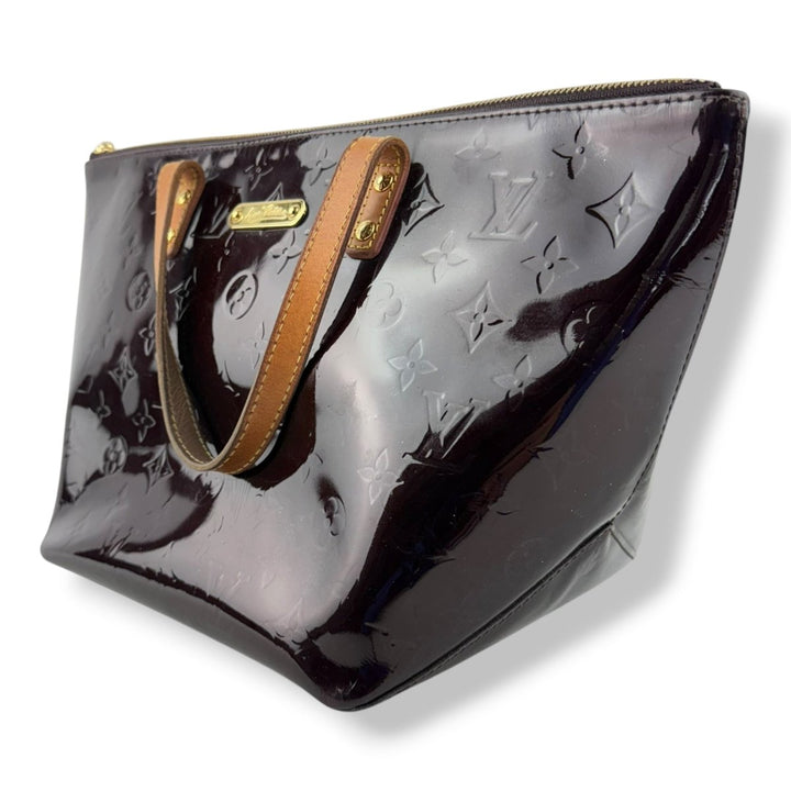 Louis Vuitton Bellevue MM Burgundy Vernis Patent Leather Handbag - Lux Central