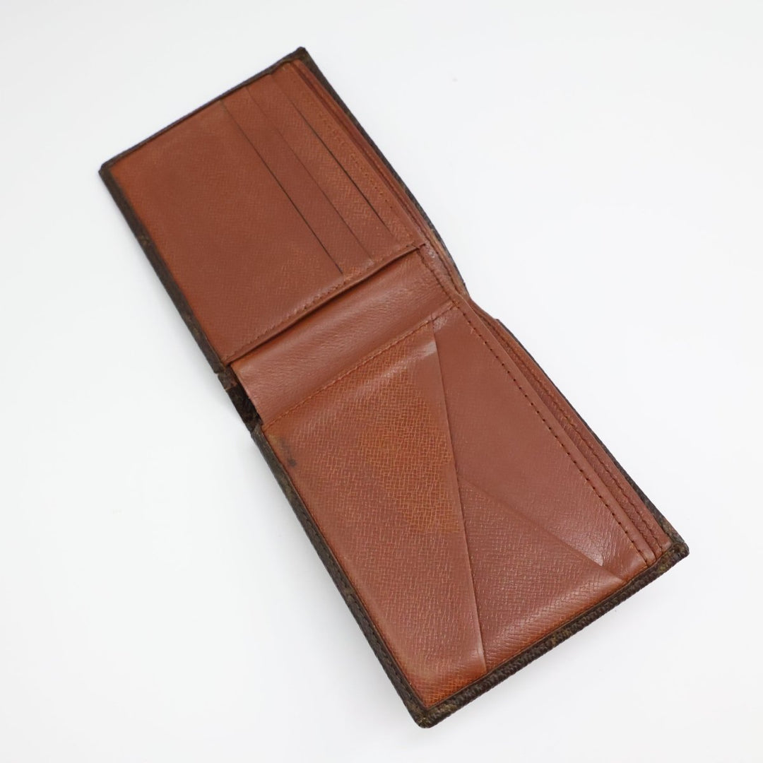 Louis Vuitton Bifold Brown Monogram Wallet Good/Very Good Condition - Lux Central