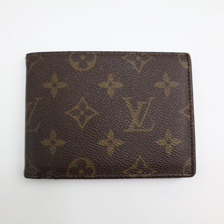 Louis Vuitton Bifold Brown Monogram Wallet Good/Very Good Condition - Lux Central