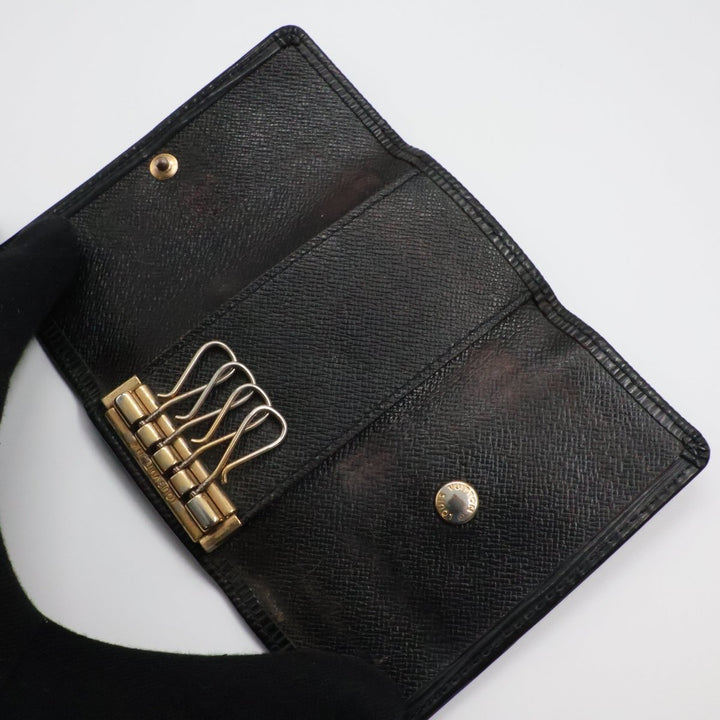 Louis Vuitton Black Epi 4 Key Holder Purse - Lux Central