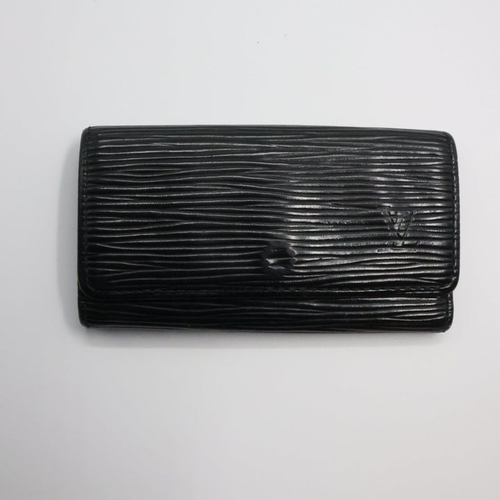 Louis Vuitton Black Epi 4 Key Holder Purse - Lux Central