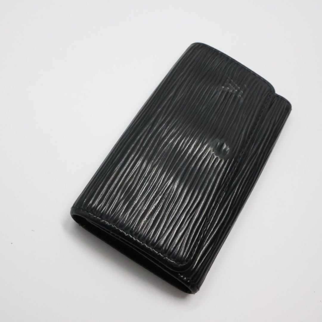 Louis Vuitton Black Epi 4 Key Holder Purse - Lux Central