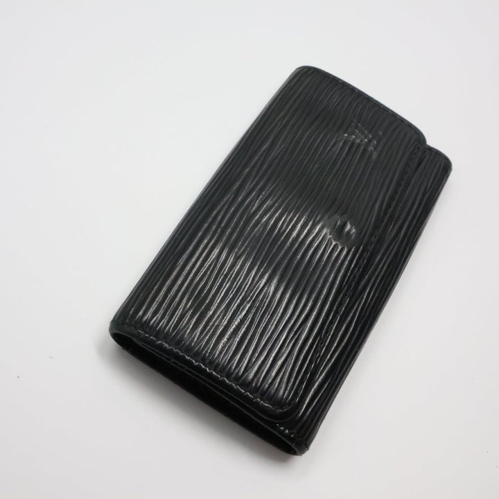 Louis Vuitton Black Epi 4 Key Holder Purse - Lux Central