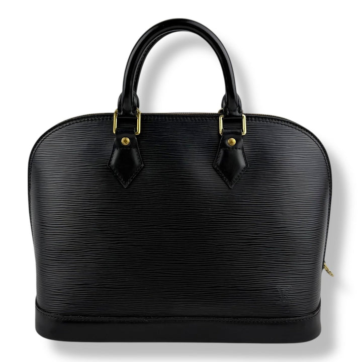 Louis Vuitton Black Epi Alma PM Handbag - Lux Central