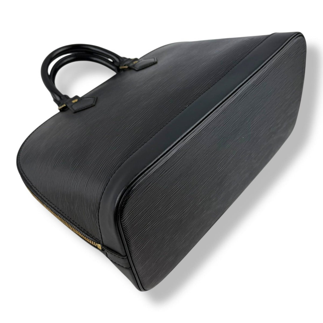 Louis Vuitton Black Epi Alma PM Handbag - Lux Central