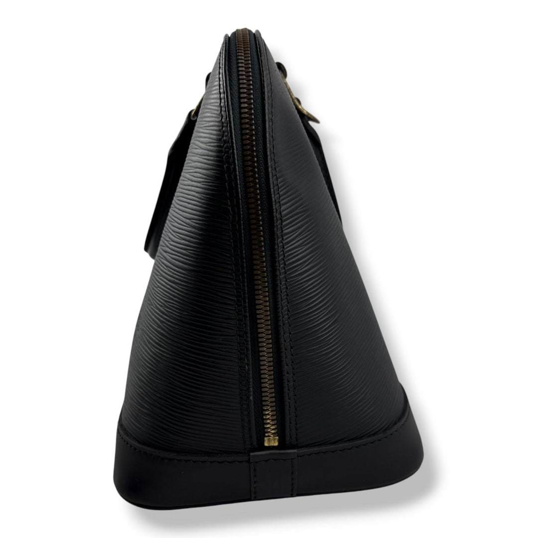 Louis Vuitton Black Epi Leather Alma PM Handbag - Lux Central