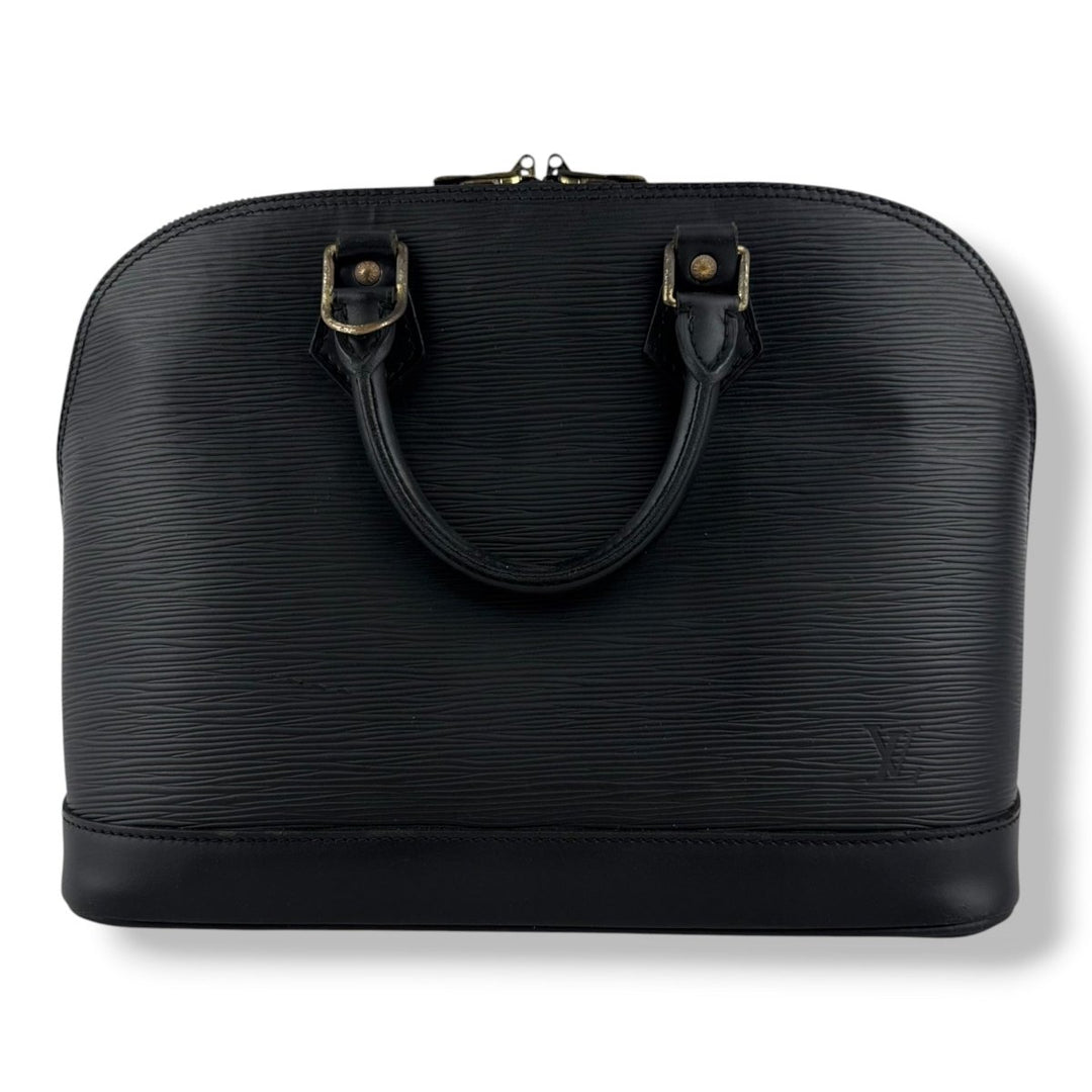 Louis Vuitton Black Epi Leather Alma PM Handbag - Lux Central