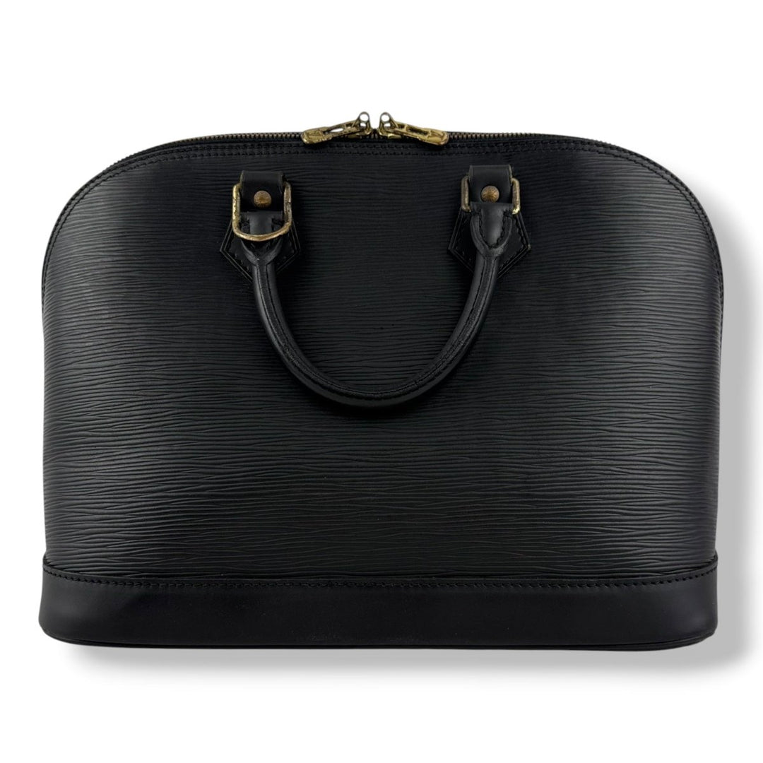 Louis Vuitton Black Epi Leather Alma PM Handbag - Lux Central