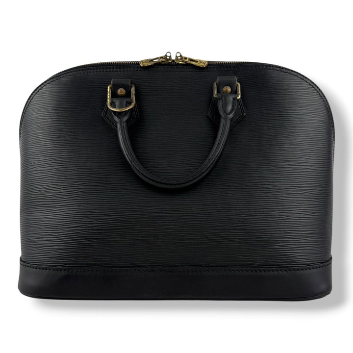 Louis Vuitton Black Epi Leather Alma PM Handbag - Lux Central