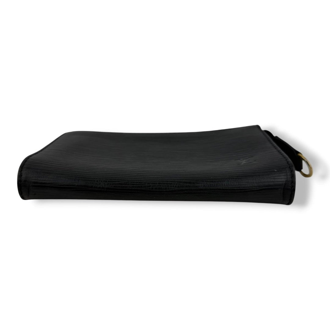Louis Vuitton Black Epi Leather Classic Signature Mini Bucket Pouch Bag - Lux Central