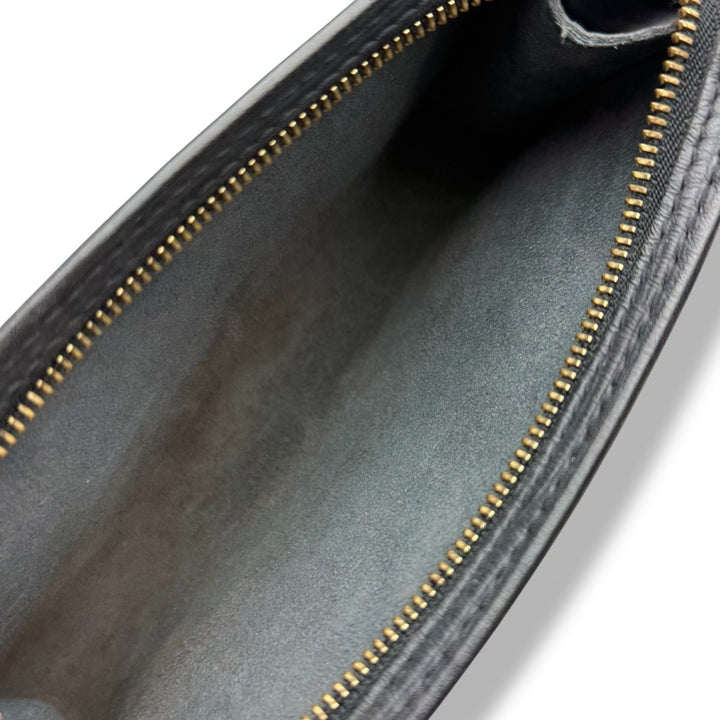 Louis Vuitton Black Epi Leather Classic Signature Mini Bucket Pouch Bag - Lux Central
