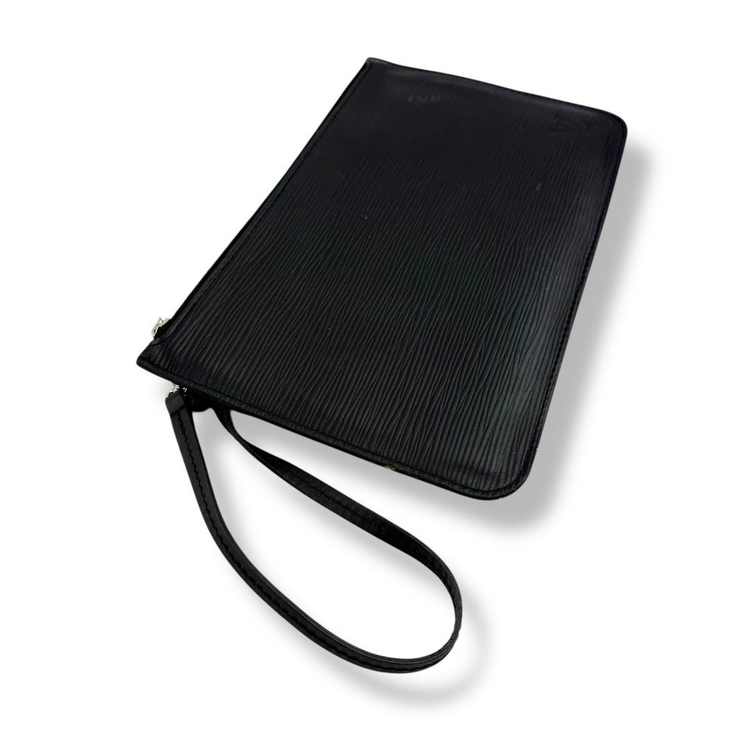 Louis Vuitton Black Epi Leather Neverfull Clutch Pouch - Lux Central