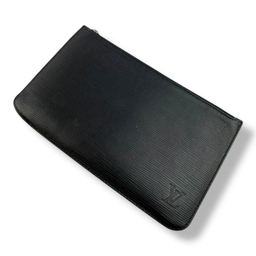 Louis Vuitton Black Epi Leather Neverfull Clutch Pouch - Lux Central