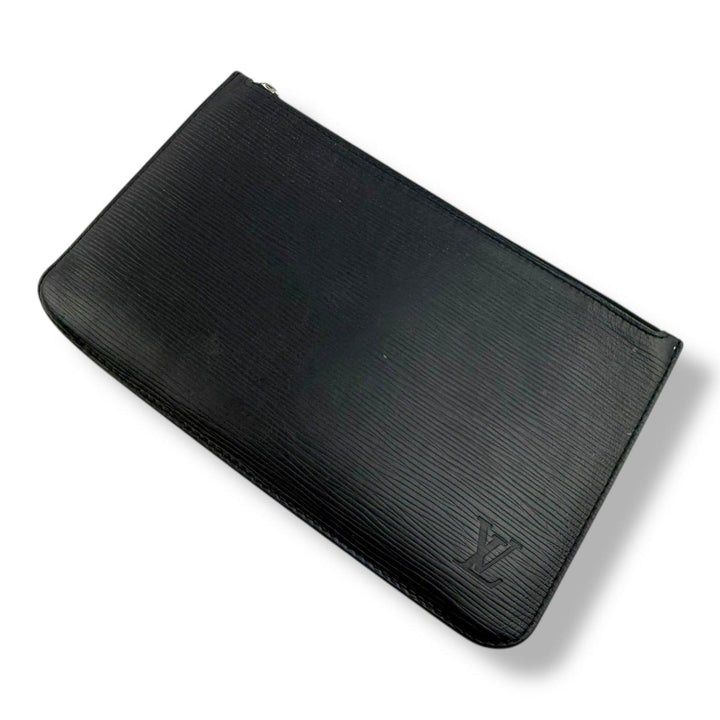 Louis Vuitton Black Epi Leather Neverfull Clutch Pouch - Lux Central