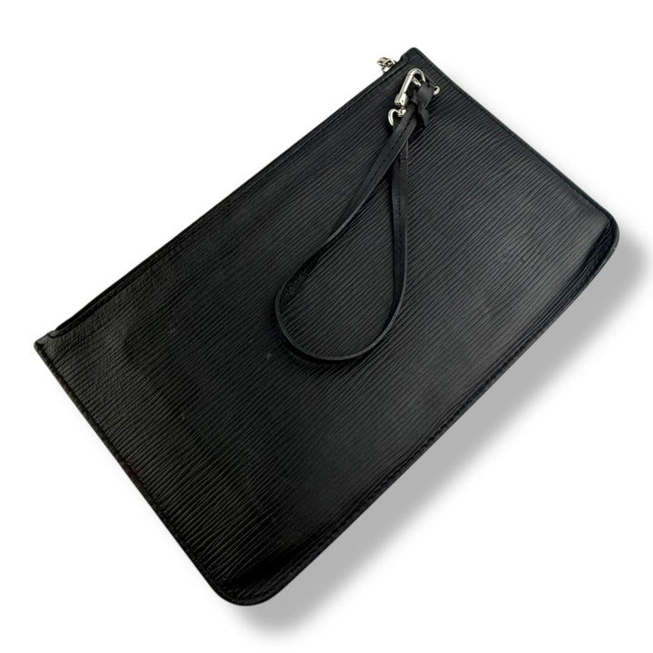 Louis Vuitton Black Epi Leather Neverfull Clutch Pouch - Lux Central