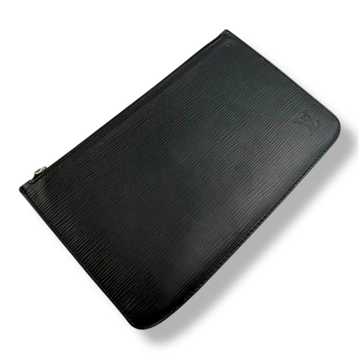 Louis Vuitton Black Epi Leather Neverfull Clutch Pouch - Lux Central