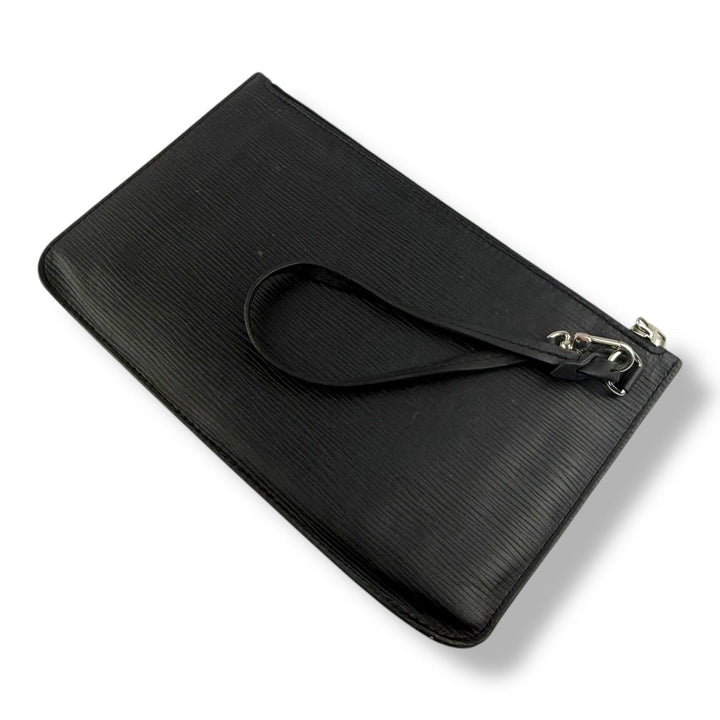 Louis Vuitton Black Epi Leather Neverfull Clutch Pouch - Lux Central