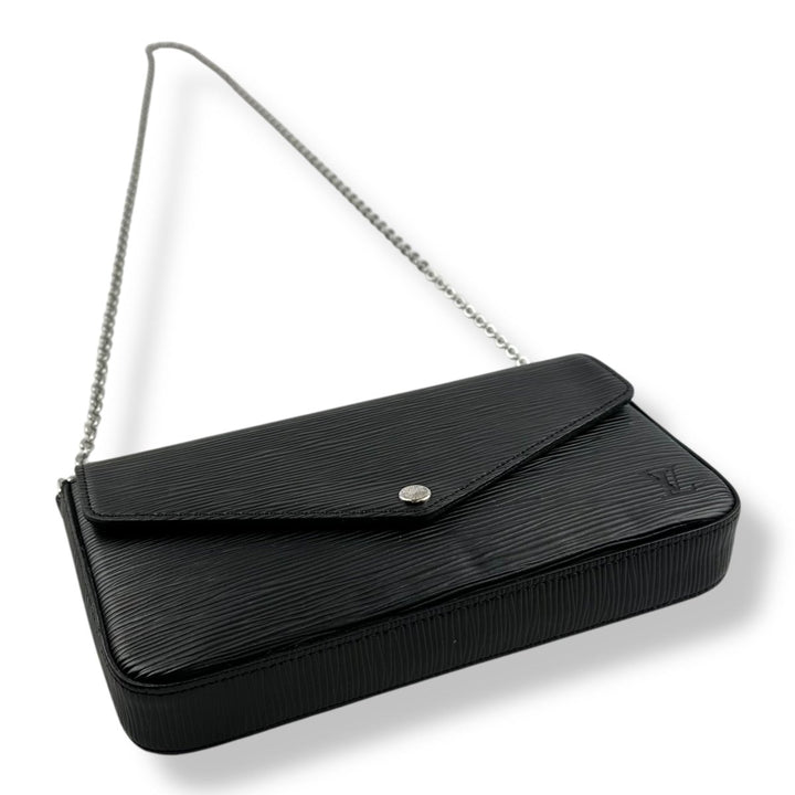 Louis Vuitton Black Epi Leather Pochette Felicie Handbag - Lux Central