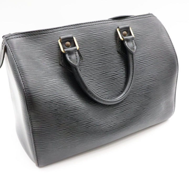 Louis Vuitton Black Epi Leather Speedy 25 Handbag - Lux Central