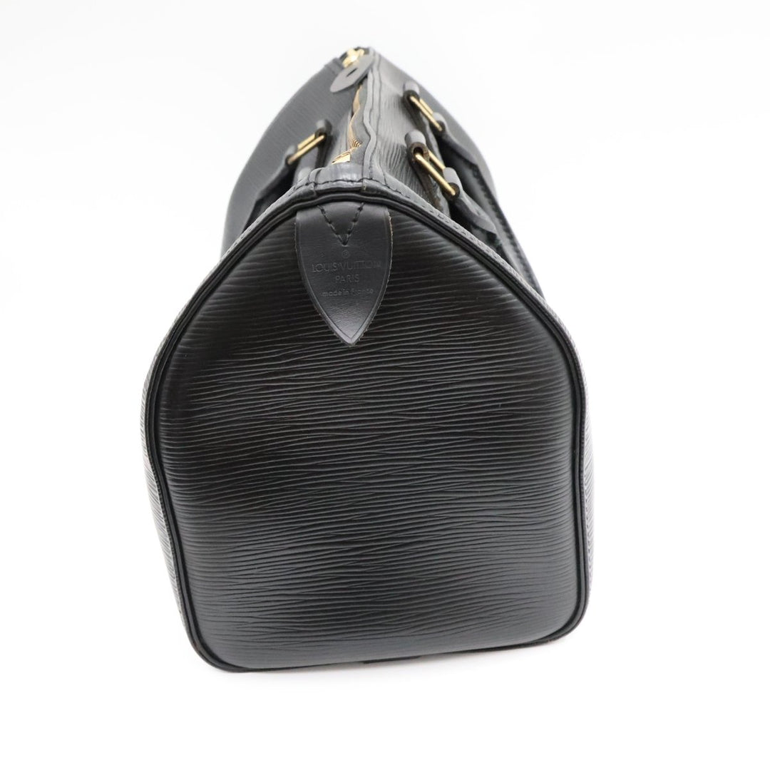Louis Vuitton Black Epi Leather Speedy 25 Handbag - Lux Central