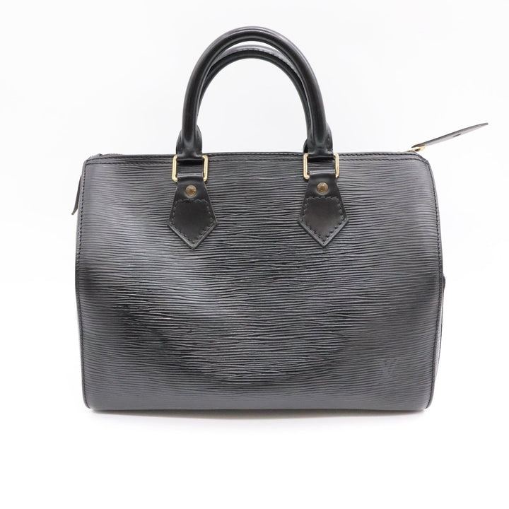 Louis Vuitton Black Epi Leather Speedy 25 Handbag - Lux Central