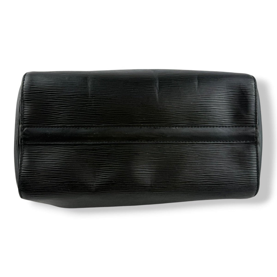 Louis Vuitton Black Epi Leather Speedy 28 Handbag - Lux Central