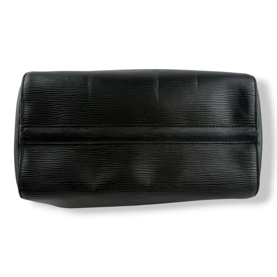 Louis Vuitton Black Epi Leather Speedy 28 Handbag - Lux Central