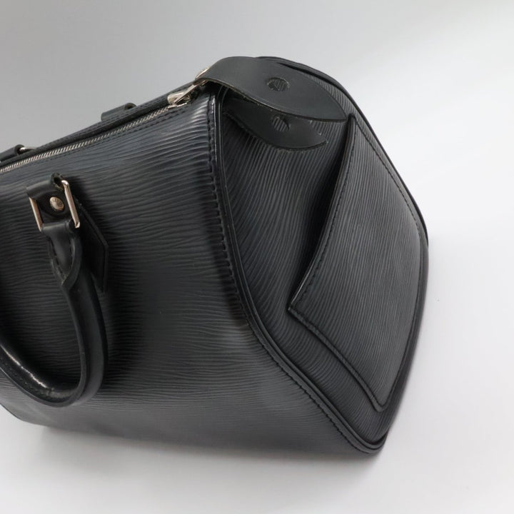 Louis Vuitton Black Epi Leather Speedy 28 Handbag - Lux Central