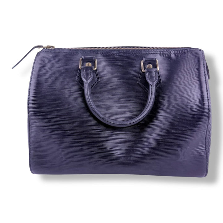 Louis Vuitton Black Epi Leather Speedy 28 Handbag - Lux Central