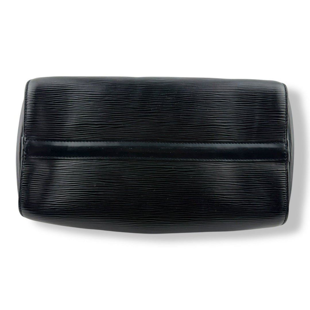 Louis Vuitton Black Epi Leather Speedy 28 Handbag - Lux Central