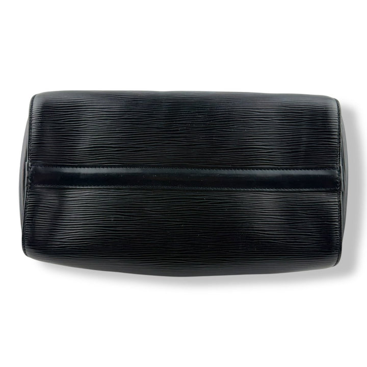 Louis Vuitton Black Epi Leather Speedy 28 Handbag - Lux Central