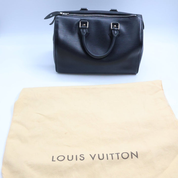 Louis Vuitton Black Epi Leather Speedy 28 Handbag - Lux Central