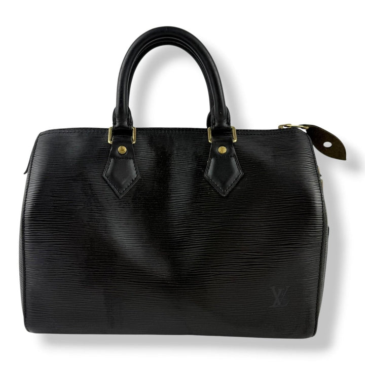 Louis Vuitton Black Epi Leather Speedy 28 Handbag - Lux Central