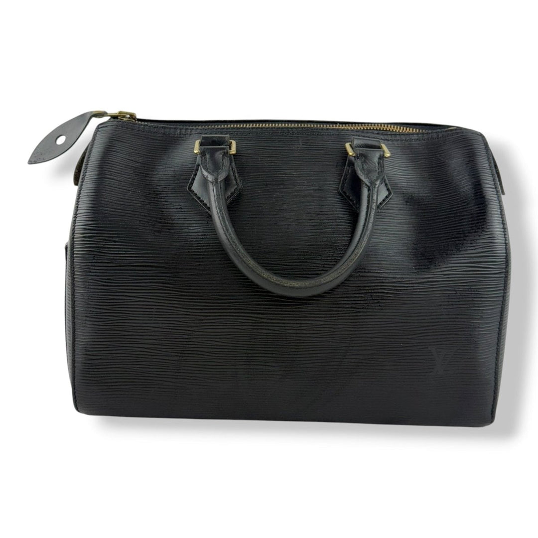 Louis Vuitton Black Epi Leather Speedy 28 Handbag - Lux Central