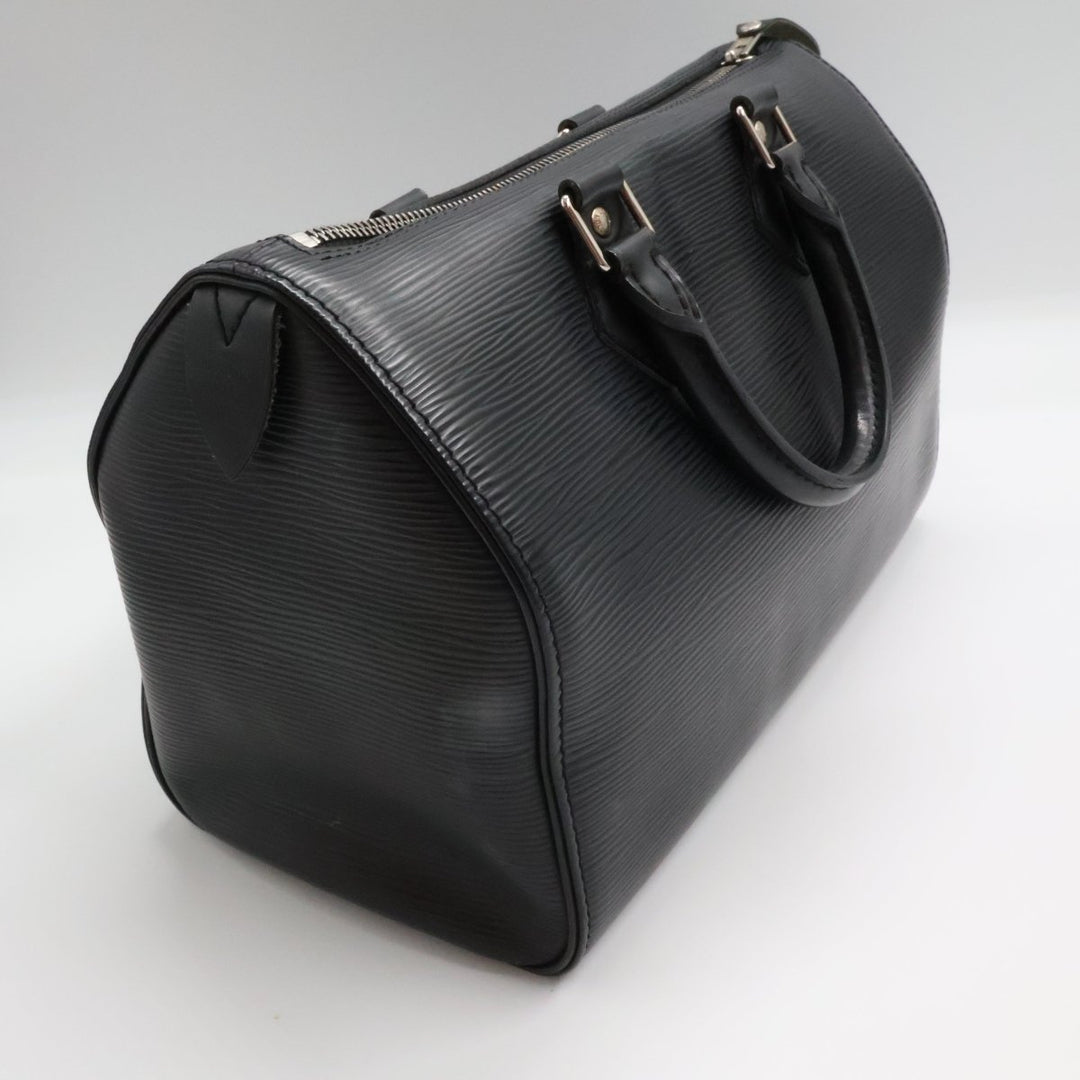 Louis Vuitton Black Epi Leather Speedy 28 Handbag - Lux Central