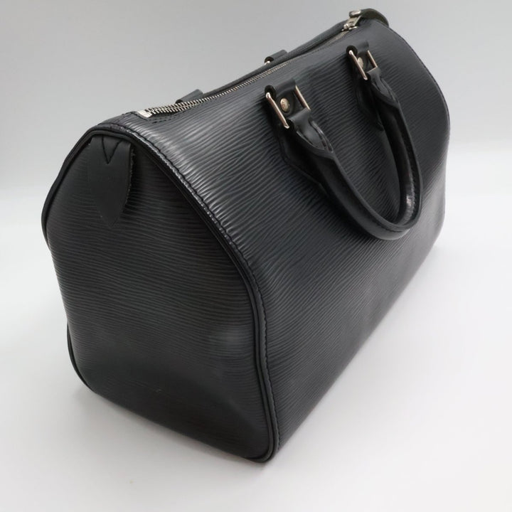 Louis Vuitton Black Epi Leather Speedy 28 Handbag - Lux Central