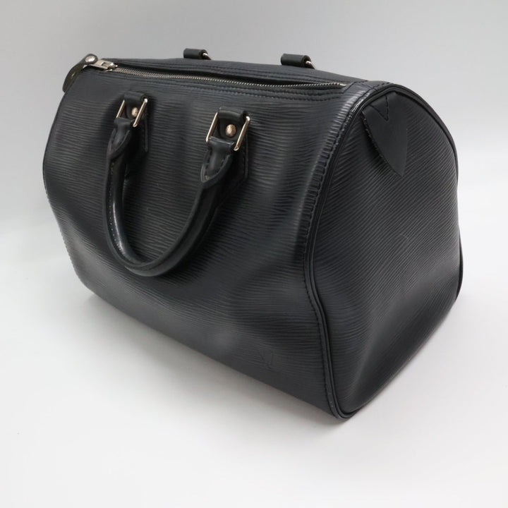 Louis Vuitton Black Epi Leather Speedy 28 Handbag - Lux Central